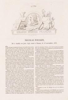 Portrait of Nicolas Poussin, Nicolas Poussin, Gallery of medals with French greats, Galerie