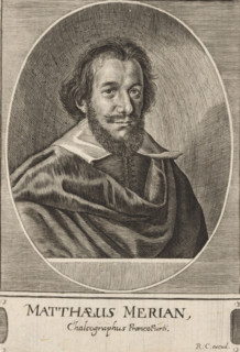 Portrait of Matthaeus Merian, Matthaeus Merian, print, printmaker: Raphael Custos, Augsburg, 1600 -