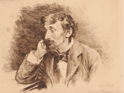 Portrait of Louis Artan de Saint-Martin, print, annotation: '1re état', printmaker: Louise Danse