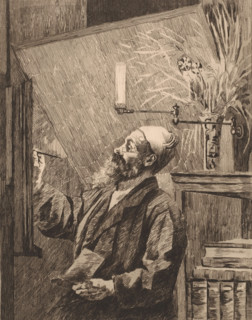 Auguste Danse at the easel, print, annotation: '1re Etat', printmaker: Louise Danse (signed by