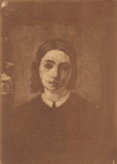 Portrait of Adèle Meunier-Danse, wife of the artist, Portrait de ma femme, print, annotation: '1er