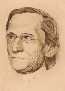Portrait of Charles de Harlez, Monseigneur De Harlez, print, annotation: '1er etat, il n'a été tiré