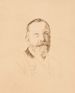 Portrait of an unknown man, possibly the Parisian engineer Wittman, print, annotation: '1er etat,
