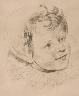 Portrait of Johannes-Baptist de Vos, print, annotation: '1er etat, trois exemplaires', printmaker: