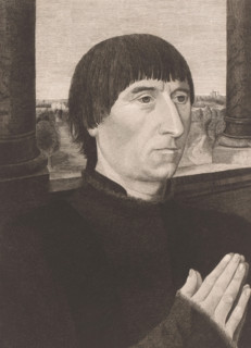 Donor portrait by Willem Moreel, print, inscription: '2 état', printmaker: Joseph Dujardin (signed