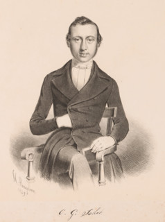 CG Schot, Portrait of CG Schot, print, printmaker: Hendrik Ringeling, Leiden, 1849, paper, chine