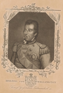 Portrait of Arthur Wellesley of Wellington, print, printmaker: Gottfried Arnold Lehman, after
