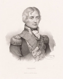 Portrait of Horatio Nelson, Duke of Bronte, Nelson, print, check stamp, printmaker: Antoine Maurin,