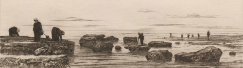 Les ramasseurs de varech à Veules (original title), Zeewierplukkers aan de kust bij Veules,