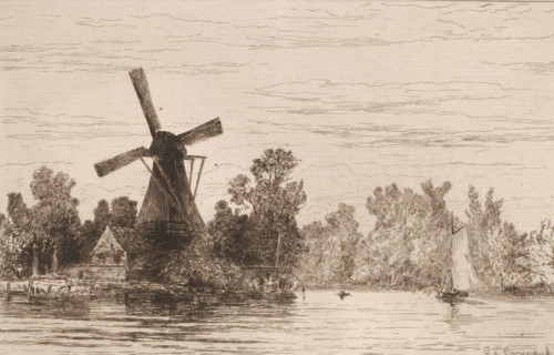 Loenen sur le Vecht (original title), Au bord du Vecht (Hollande), Mill in Loenen aan de Vecht,