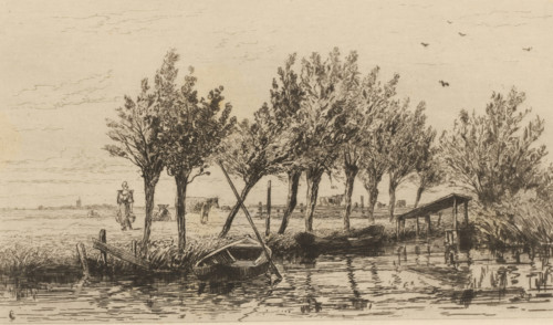 Polder near Loenen, Polder près de Loenen (original title), La Hollande (original series title),