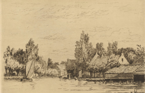 The village of Abcoude (original title), View of Abcoude, The Holland (original series title),