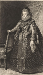 Portrait of Elisabeth of Bourbon, Elisabeth de Bourbon, reine d'Espagne, print, printmaker: Léopold
