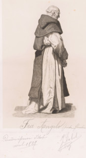 Fra Angelo (peintre Florentin), Portrait of Fra Angelico, print, annotation: 'Derniere épreuve