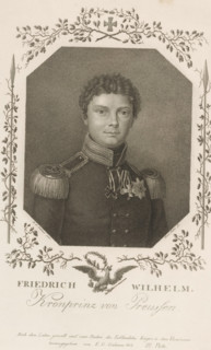 Portrait of Friedrich Wilhelm IV, print, printmaker: Meno Haas, after painting by Paul Ernst