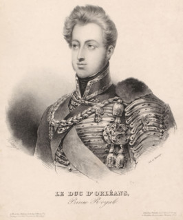 Le duc d'Orléans, Prince Royal, Portrait of Ferdinand-Philippe d'Orléans, print, book illustration,