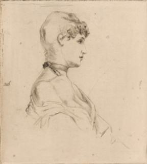 Riki (original title), Portrait of a young woman, print, printmaker: Philip Zilcken, 1890 - 1913,