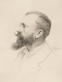 Portrait of Pol de Mont, print, printmaker: Philip Zilcken, 1890 - 1913, paper, drypoint, intaglio