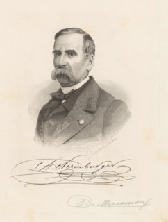 A, Neremburger, Portrait of A. Neremburger, print, printmaker: François de Meersman, 1840 - 1905,