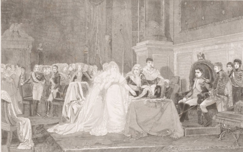Divorce of Napoleon and Joséphine, print, inscription: '1e état', printmaker: François de Meersman