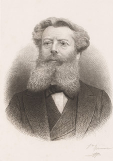 Portrait of August Michiels, print, inscription: '1re Epreuve', printmaker: Jean Baptiste Pierre