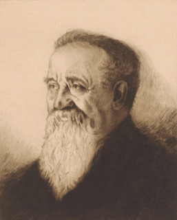 Portrait of an unknown man, print, printmaker: Georges Montenez (signed by artist), after design by