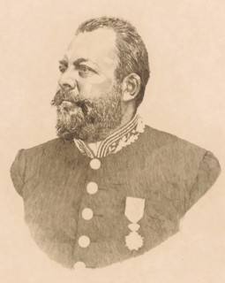 Portrait of Henri Sainctelette, print, inscription: '1er état, Mons 1896 9m', printmaker: Georges
