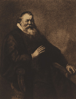 Portrait of an unknown man, print, inscription: '2e etat', printmaker: Georges Montenez (signed by