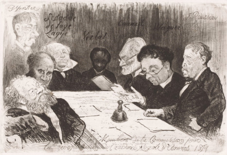 Messieurs les Membres de la Commission pour la reorganisation de l'academie Royale d'Anvers 1879,