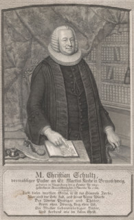 Portrait of Christian Schultze, print, printmaker: Johann Christian Gottfried Fritzsch, 1769,
