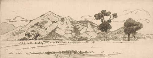 Highlands of Bandung on Java, In the plain of Bandung (original title), print, Mountains in the