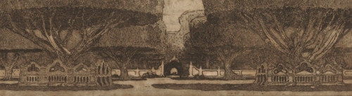 In the Sultan's Palace (original title), Waringin trees in the garden of the Sultan's Palace in