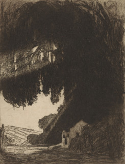 Chinese chapel in the vicinity of Semarang on Java, Place of worship (original title), print, Next