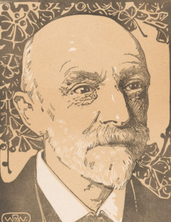 Portrait of MW van der Valk (original title), print, printmaker: Bernard Willem Wierink, 1917 -