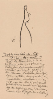 Caricature figure, Idealists II and Further Notes (original series title), print, At the bottom of
