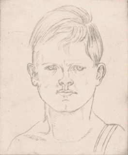 Portrait of an unknown boy, print, number: '1', printmaker: Joseph Henry Gosschalk (signed by