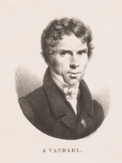 Portrait of the artist Jan-Frans van Dael, J. Vandael, print, printer (person): Gottfried