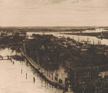 Harbour, Dordrecht (original title), Dordrecht I (original title), View of Dordrecht looking north