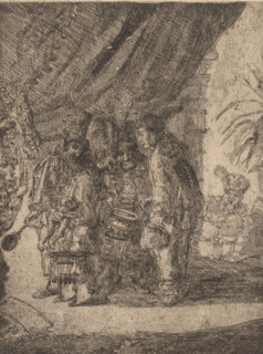 Persian physicians examine the bowel movements of King Darius, Iston, Pouffamatus, Cracozie et