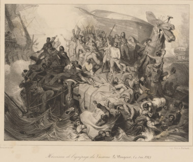 Héroisme de l'équipage du vaisseau Le Vengeur, (4 June 1794), Crew on the sinking ship Vengeur du