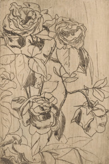 Roses (original title), print, printmaker: Floris Verster (signed by artist), 1891, paper, etching,