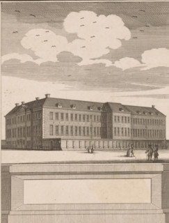 View of the New Workhouse in Amsterdam, print, printmaker, publisher, paper, etching, proof, height