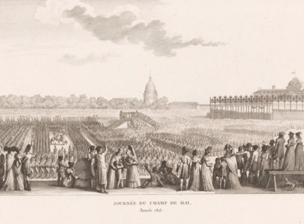 Journée du Champ de mai année 1815, Napoleon I Bonaparte and entourage on Champ de Mai in 1815,
