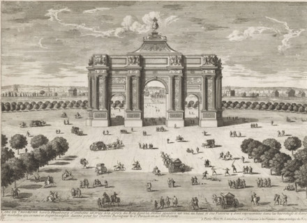The Arc of Triumph, View of the Arc de Triomphe du Carrousel, Collection of views of monuments in