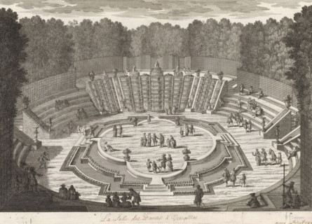 La Salle des Danses à Versailles, View of the ballroom in the garden of Versailles, Cityscapes and