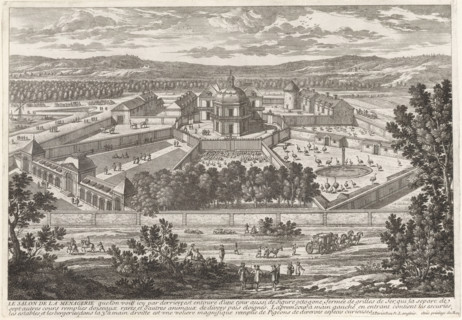 View of the Menagerie of Versailles, The Salon of the Menagerie, Collection of views of monuments