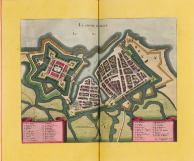 Le Havre de Grace, Map of Le Havre, area plan, print, album page, This print is part of an album.,