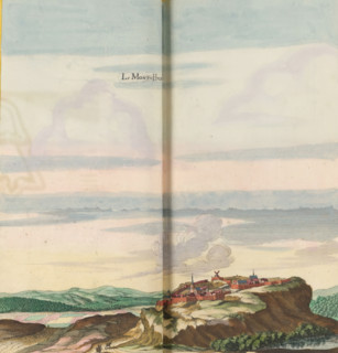 Le Mont-Hulin, View of Mont Hulin, print, album page, This print is part of an album., after