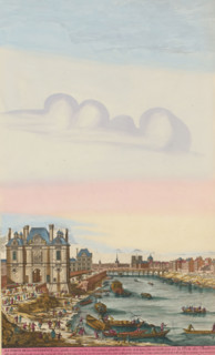 View of the Porte de la Conférence and the Seine, La Porte de la Conference, print, album page,