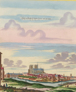 Prosp. of the Church of Notre Dame from the side of De la Tournelle, View of the side and choir of